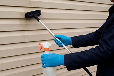 Nettoyage bardage PVC ou composite