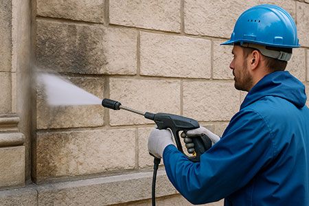 Nettoyage de façade en pierre naturelle : éviter les dégâts et préserver la valeur de votre bâtiment