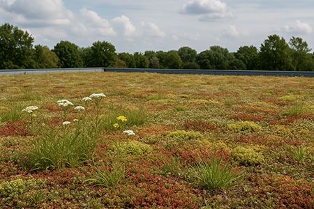 Nettoyage toiture végétalisée