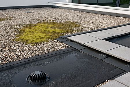 Nettoyage toiture plate ou terrasse